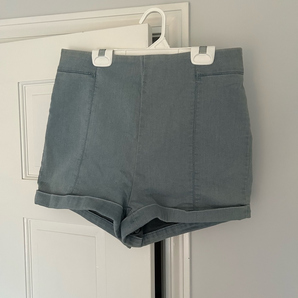 Cooperative for Urban Outfitters. High Waisted light blue denim shorts. Size 12